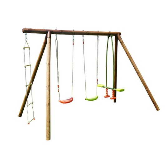 Columpio Infantil de Madera Gabin con...