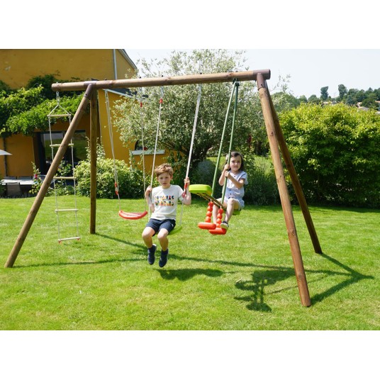 Columpio Infantil de Madera Gabin con...