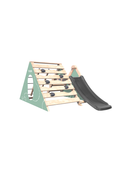 Juego Infantil Hércules – Estructura de Madera con Tobogán y Rocódromo