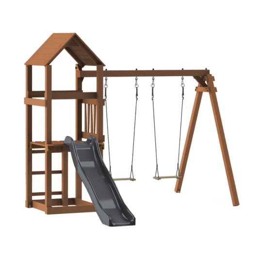 Parque Infantil Nouméa con columpios, tobogán y torre de observación