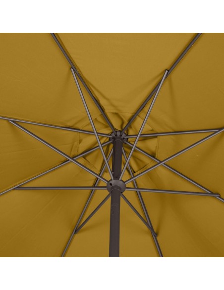 Sombrilla Loompa 3 m inclinable de aluminio color amarillo