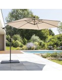 Parasol Excéntrico Manoa Pizarra 3 m