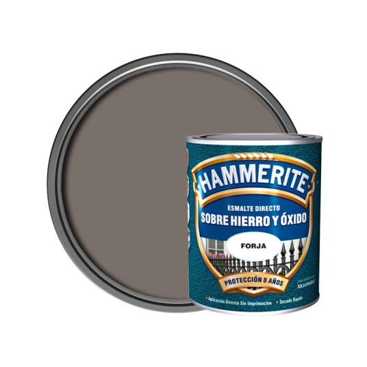 Esmalte Hammerite forja gris antioxidante 750 ml