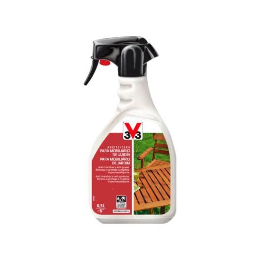 Aceite para teca V33 incoloro 750 ml con pulverizador
