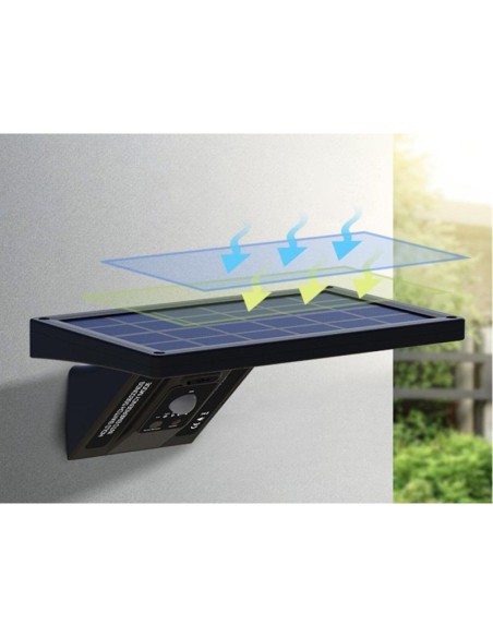 Aplique solar con sensor de movimiento Ganda 5W