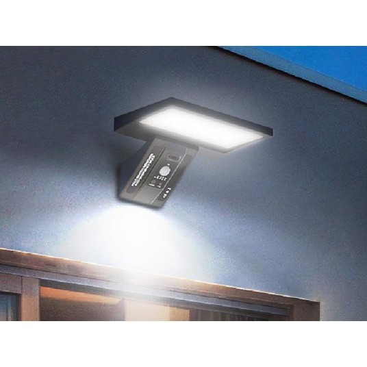 Aplique solar con sensor de...