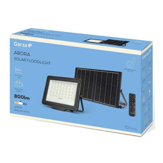 Proyector Solar LED Abora 800 lm con...