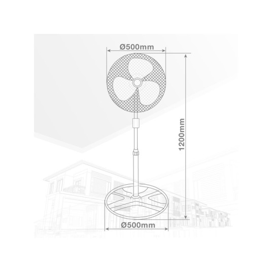 Ventilador de pie Sandi 70W