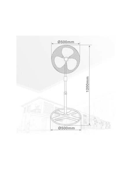 Ventilador de pie Sandi 70W