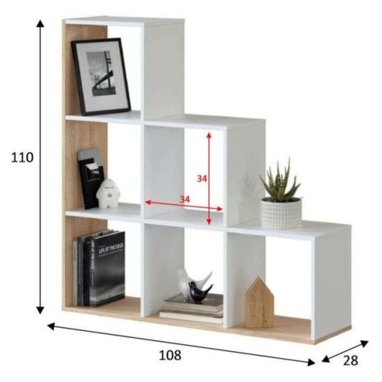 ESTANTERIA MULK PLUS 6 HUECOS