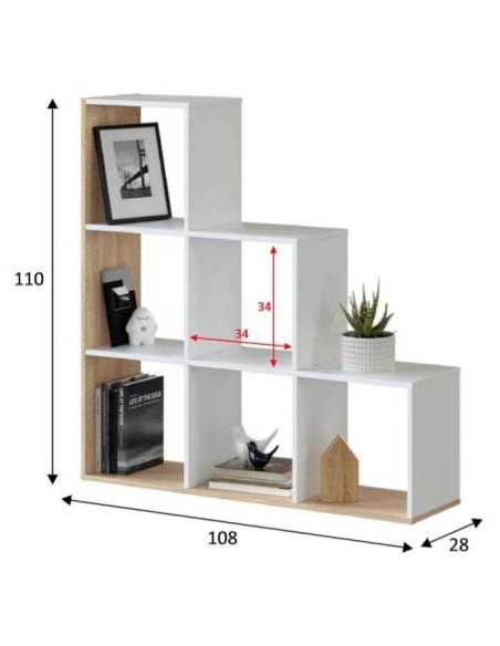 ESTANTERIA MULK PLUS 6 HUECOS