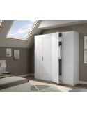 ARMARIO 4 PUERTAS BLANCO BRILLO