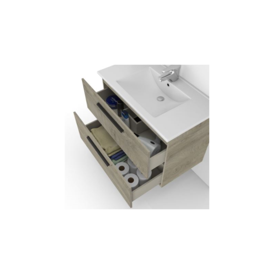 Mueble de baño colgante Aruba con 2...
