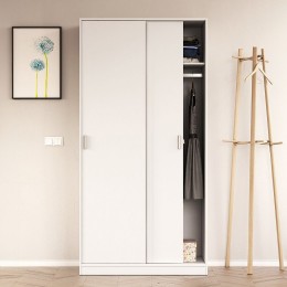 Armario de dormitorio blanco Max019F puertas correderas moderno