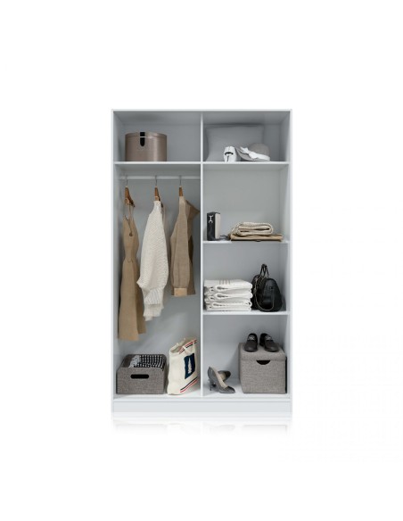 Armario Ward 2 puertas correderas blanco brillo