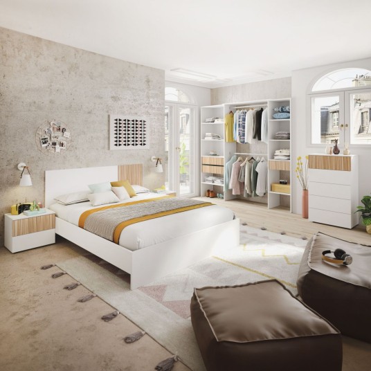 Conjunto Dormitorio Nórdico Blanco...