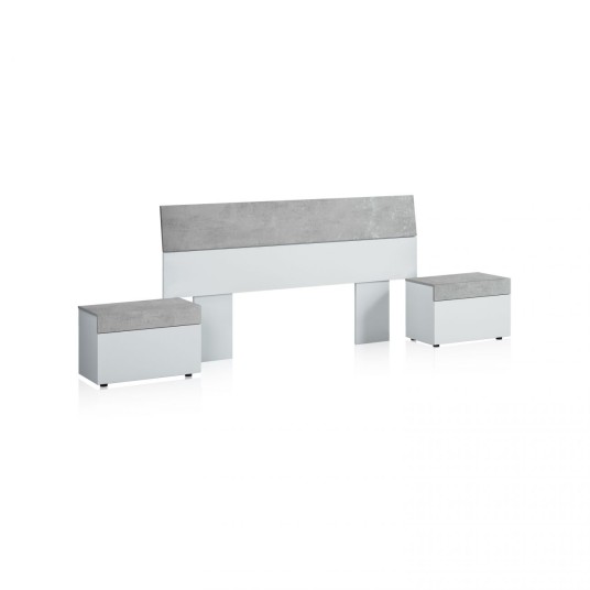 Conjunto dormitorio cabecero y mesitas moderno