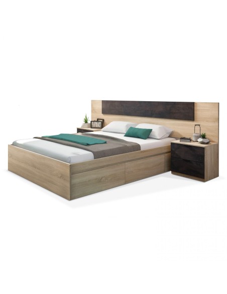 Conjunto Dormitorio Noon – Cabecero 150 cm con 2 Mesitas