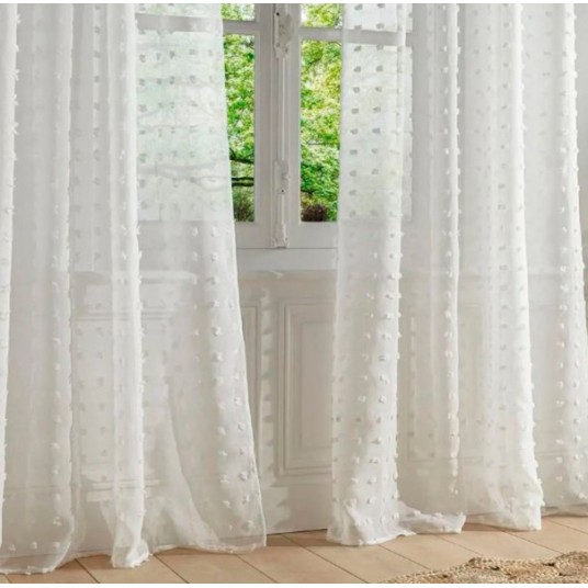 CORTINA VISILLO LILY BLANCO