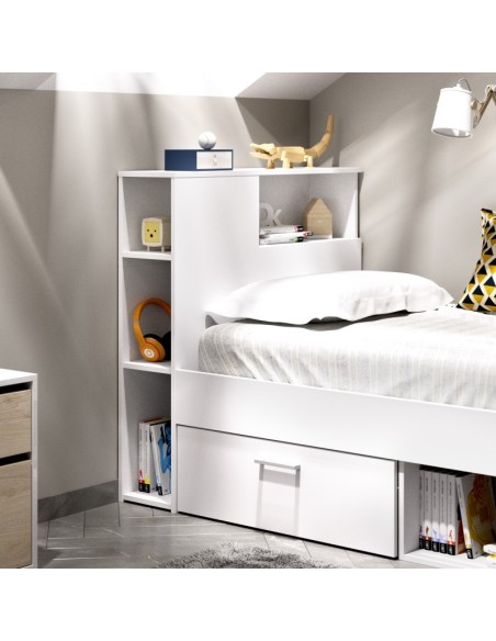 Cama Compacta Lanka Blanca 90x190 cm