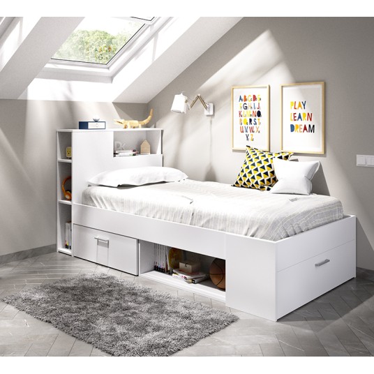 Cama Compacta Lanka Blanca 90x190 cm