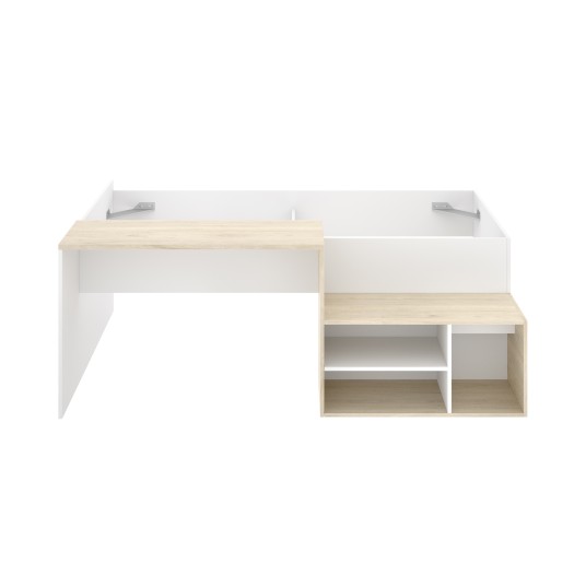 Cama Compacta Kric Roble Natural y...