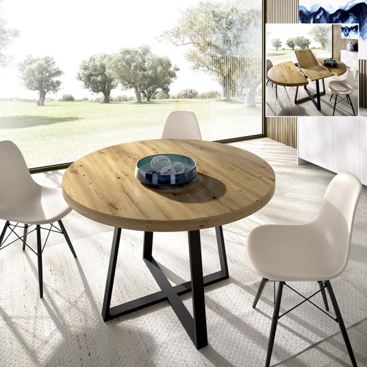Mesa extensible de comedor Duna...