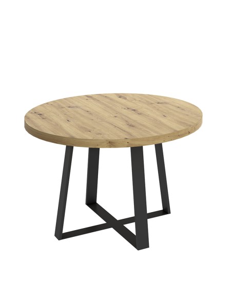 Mesa extensible de comedor Duna acabado Nordic 110–158 cm