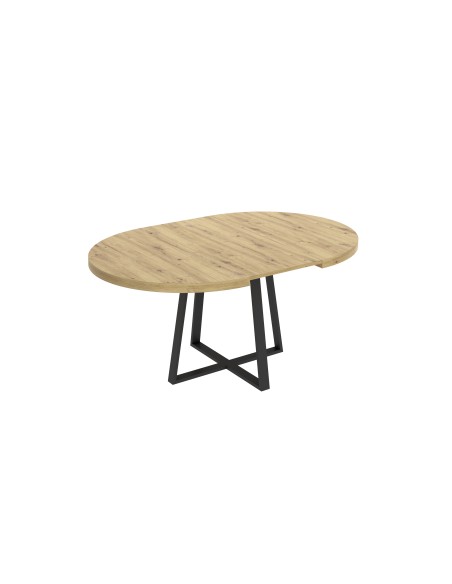 Mesa extensible de comedor Duna acabado Nordic 110–158 cm