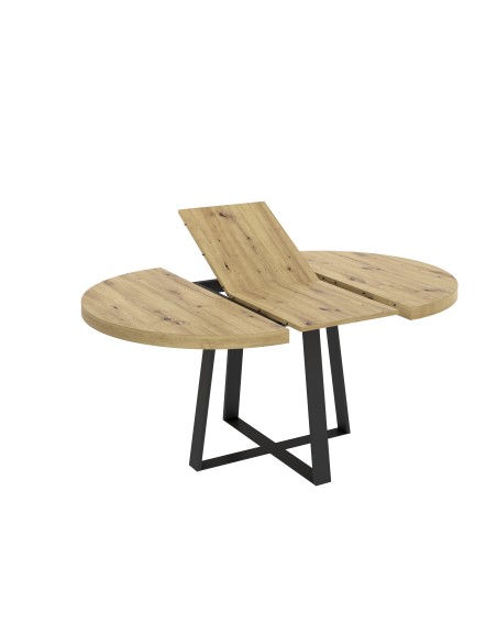 Mesa extensible Duna acabado Nordic cerrada 110 cm