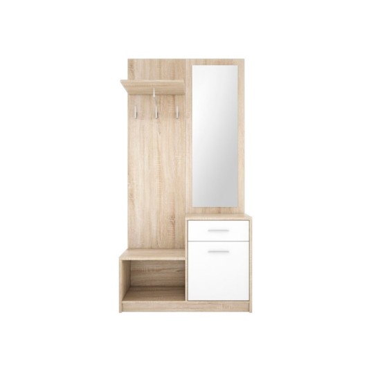 Mueble Recibidor Nepo – Compacto con Espejo y Almacenaje