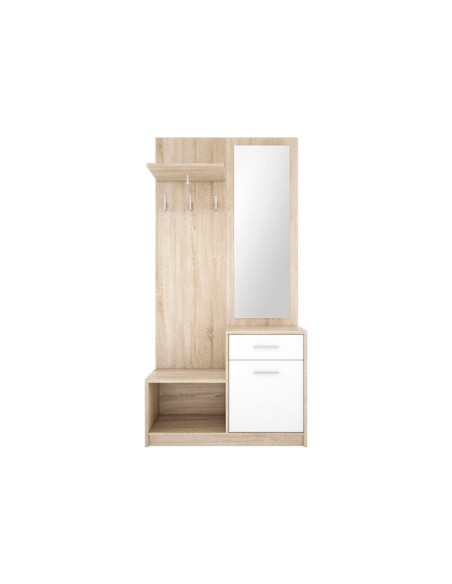 Mueble Recibidor Nepo – Compacto con Espejo y Almacenaje