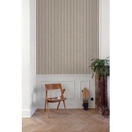 PAPEL PINTADO RAYAS MADERA...
