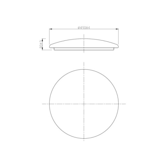 PLAFON LED MOIRE BLANCO