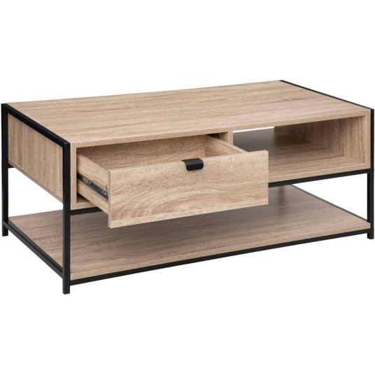 Mesa de Centro Aliaj con Cajón y Estante