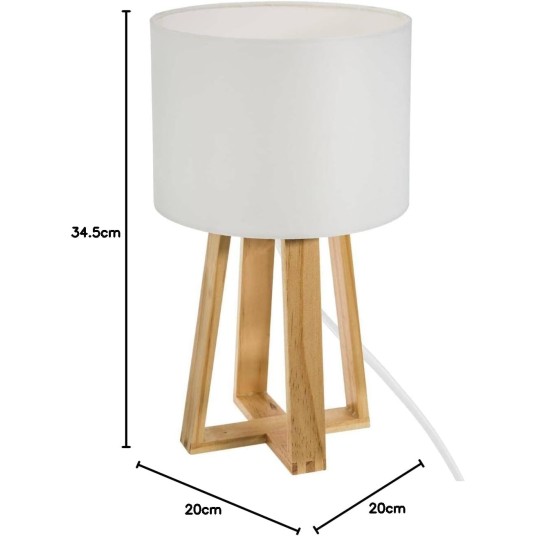 LAMPARA DE MADERA MOLU