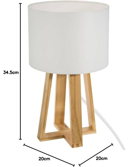 LAMPARA DE MADERA MOLU