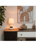 LAMPARA SOBREMESA BLANCA CERAMICA