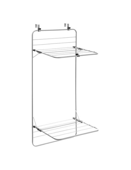 Tendedero de puerta compacto plegable 10 m de superficie para ropa y toallas 51x42,5x121 cm
