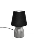 Lámpara táctil Sorba de sobremesa con pantalla de tela y base de metal, elegante y moderna para salón o dormitorio