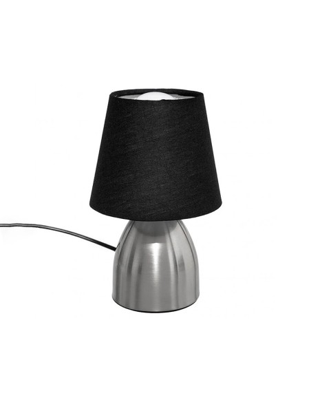 Lámpara táctil Sorba de sobremesa con pantalla de tela y base de metal, elegante y moderna para salón o dormitorio