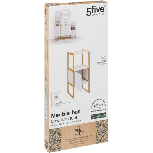 Mueble auxiliar de baño Natureo 80 cm