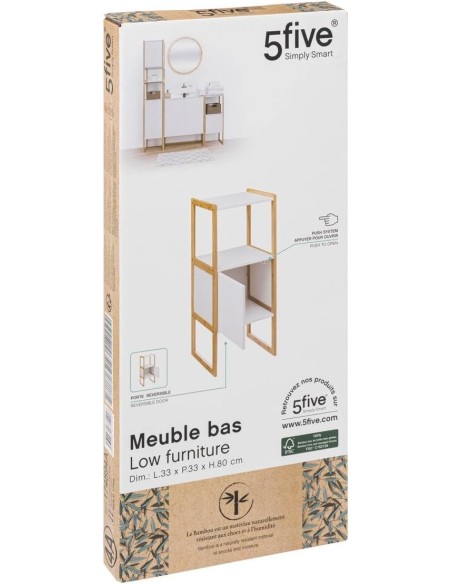 Mueble auxiliar de baño Natureo 80 cm