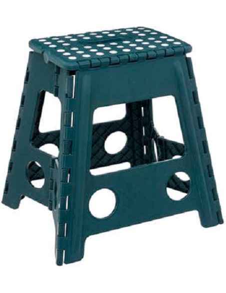 Taburete alto plegable de plástico plisado – 39 cm