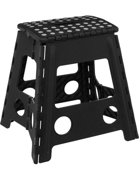 Taburete alto plegable de plástico plisado – 39 cm