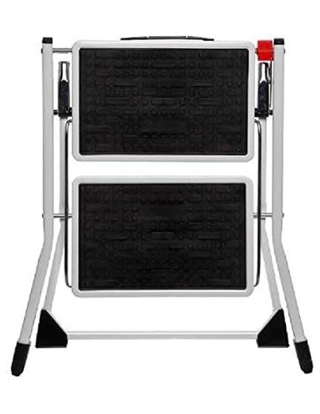 Escalera de metal de 2 peldaños