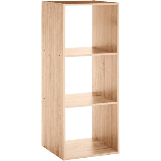 Estantería Mix n’modul 3 compartimentos en melamina natural para interiores – Bricomarian