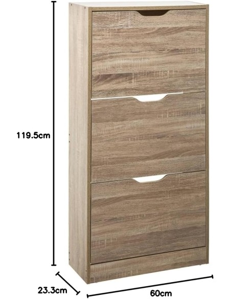 Zapatero Aliaj 3 Puertas Abatibles