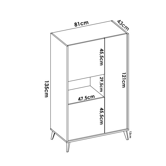 Alacena Vertical Ness – Estilo...