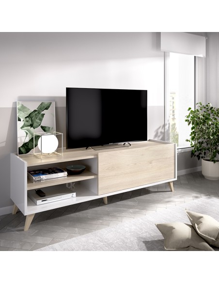 Mueble Bajo TV – Estilo Nórdico para tv de hasta 65